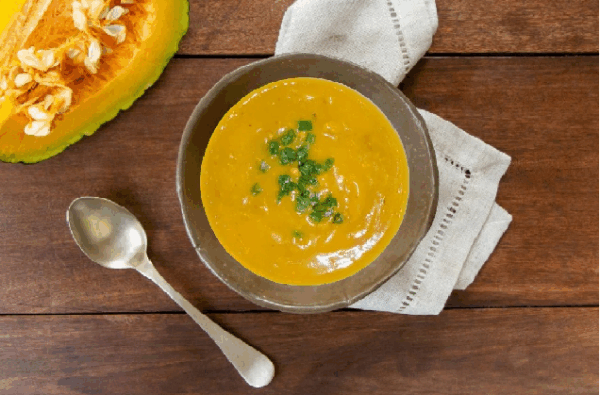 Caldo congelado de Moranga e carne moída